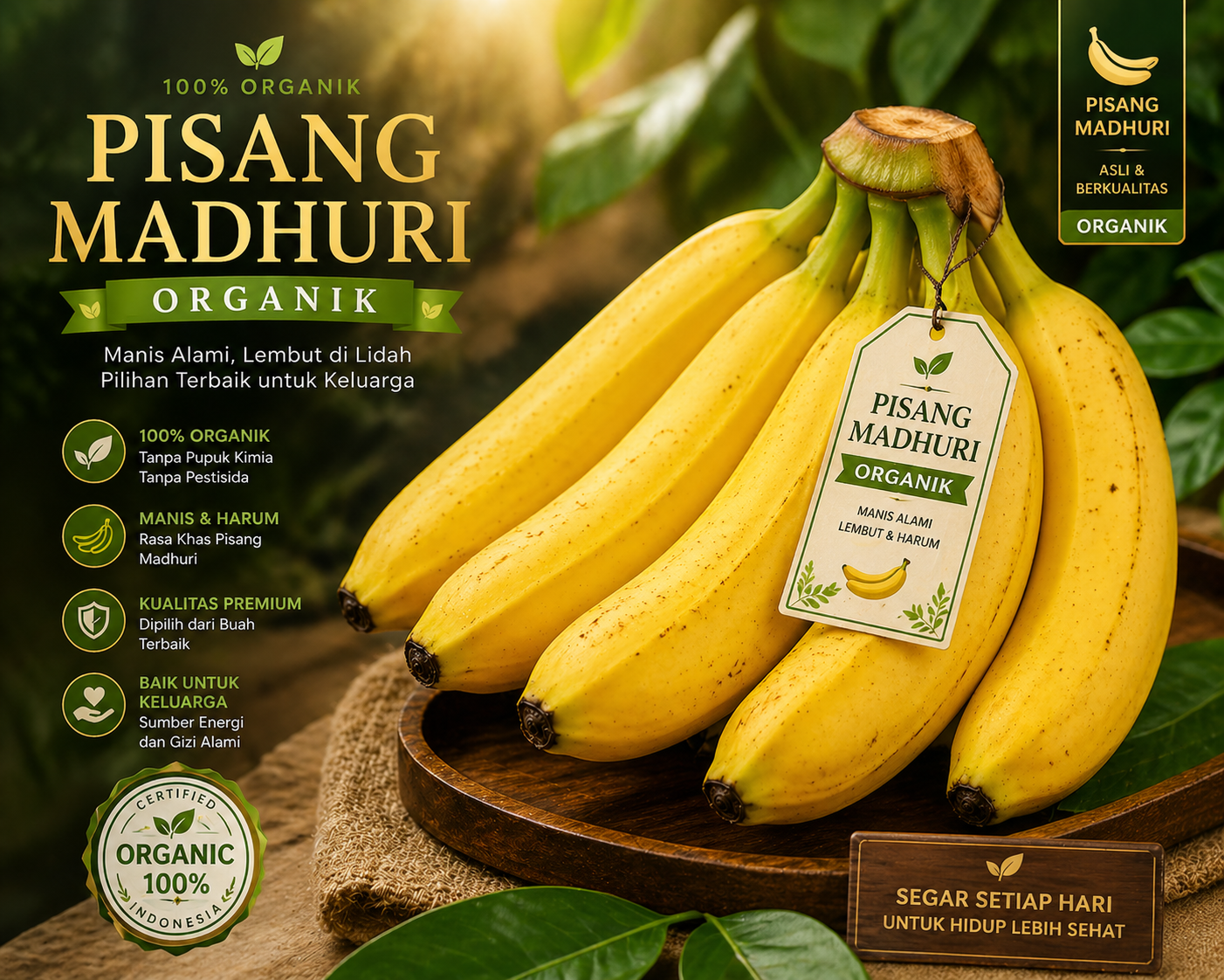 Pisang Madhuri Organik